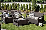 Комплект садових меблів Allibert by Keter Corfu Set Brown ( коричневий ) ( Keter Corfu Patio Garden Set ), фото 9