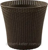 Квітковий горщик CONIC PLANTER 56,5 L темно-коричневий (Keter)