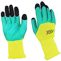 Перчатки рабочие защитные Tomik S1-4/300 (стрейч, пена) салатово-зеленые для садовых работ