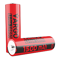 Аккумулятор литий-ионный (Li-ion) Vargo 18650 1500mAh 3.7V (с защитой)