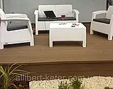 Комплект садових меблів Allibert by Keter Corfu Set White ( білий ) ( Keter Corfu Outdoor Patio Garden Set ), фото 8