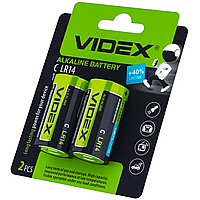 Батарейка щелочная Videx AlkalineLR14 С (средний бочонок) 1.5V блистер 2шт/уп