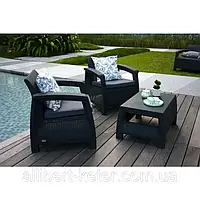 Комплект садових меблів Allibert by Keter Corfu Balcony Set ( Weekend ) ( Keter Corfu Weekend Set )