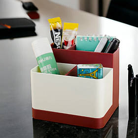 Органайзер настільний для канцелярського приладдя 12*11*10.5см на 4 відділення