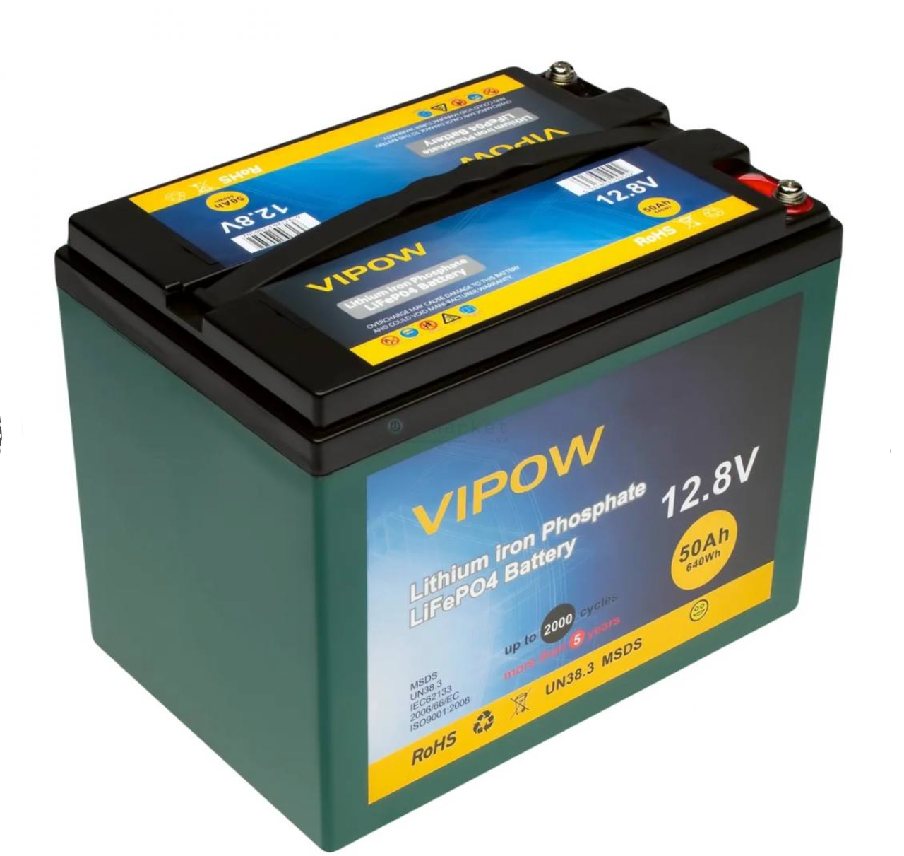 Акумулятор Vipow F12050 (12.8V 50Ah)
