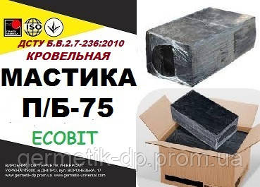 Мастика П/Б-75 Ecobit ДСТУ Б.В.2.7-236:2010 бітума гідроізоляційна