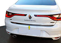 Кромка багажника (Sedan, нерж) OmsaLine - Итальянская нержавейка для Renault Megane IV 2016-2022 гг