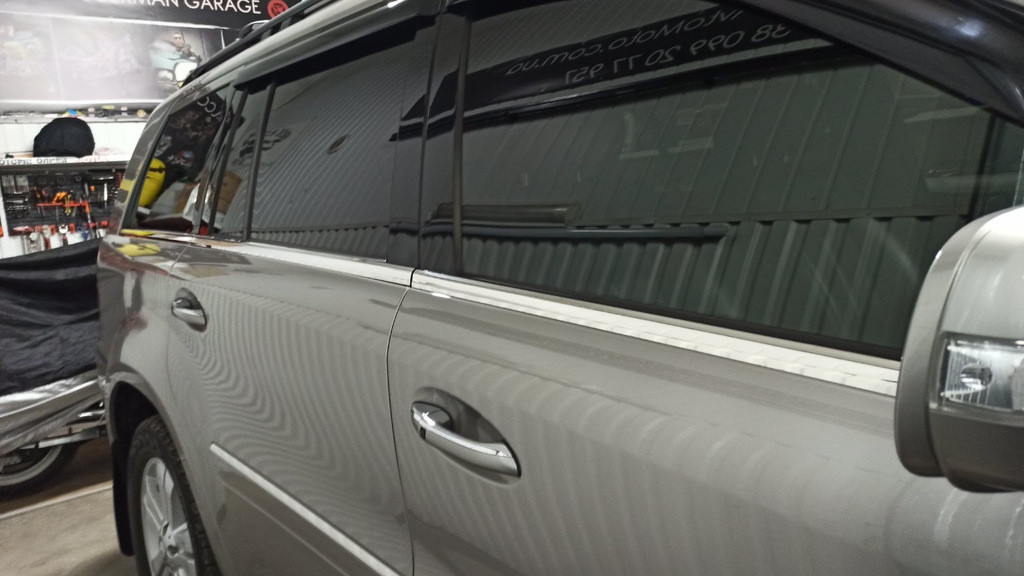 Нижняя окантовка окон (6 шт, нерж) для Mercedes GL сlass X164 - фото 6 - id-p2111228230