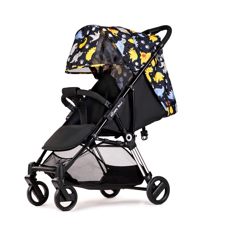 Прогулянкова коляска трость Ninos Mini 2 Blue Dino