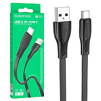 Кабель зарядный USB-Type-C Borofone BX85 (3А, 1м) черный