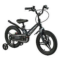 Велосипед двухколесный детский 16 дюймов (магниевая рама) Corso Revolt MG-16301 Черный (75% сборки)