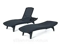 Шезлонг лежак Allibert by Keter Pacific Sun Lounger Graphite (графит)