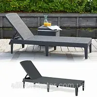 Шезлонг лежак Allibert by Keter Jaipur Sun Lounger искусственный ротанг