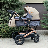 Універсальна коляска трансформер 2В1 NINOS BRAVA NEW Grey, фото 9