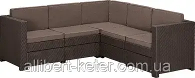 Набір садових меблів Provence Set Without Coffee Table Brown ( коричневий ) з штучного ротанга Keter