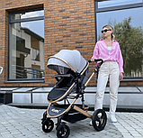 Універсальна коляска трансформер 2В1 NINOS BRAVA NEW Grey, фото 8