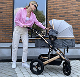 Універсальна коляска трансформер 2В1 NINOS BRAVA NEW Grey, фото 10