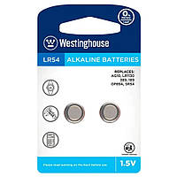 Батарейка часовая Westinghouse AG10 Alkaline LR54 1.5V блистер 2шт/уп