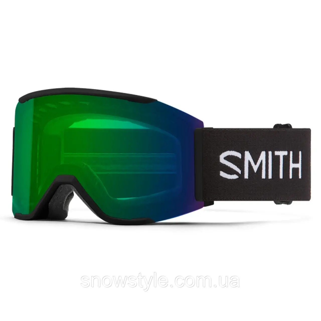 Гірськолижна маска Smith Squad MAG Black 2 лінзи ChromaPop Everyday Green Mirror/ChromaPop Storm Rose (Уцінка)