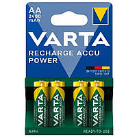 Аккумулятор бытовой Varta R6, АА, 2400mAh, Ni-MH, 1.2V, 4шт/уп