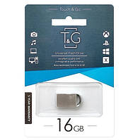 Флешка (флеш-накопитель) 16GB T&G 107 Metal series (USB 3.0) Silver