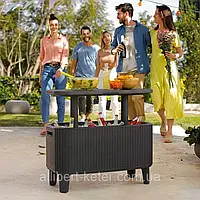 Стол-холодильник Keter Bevy Bar Table and Cooler Combo под ротанг ( стол-бар Keter Bevy Bar Large Cool Bar )