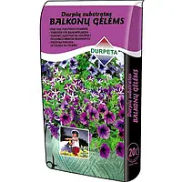 Торфосуміш Durpeta для балконних квітів 5.5-6.5 Ph 20 л