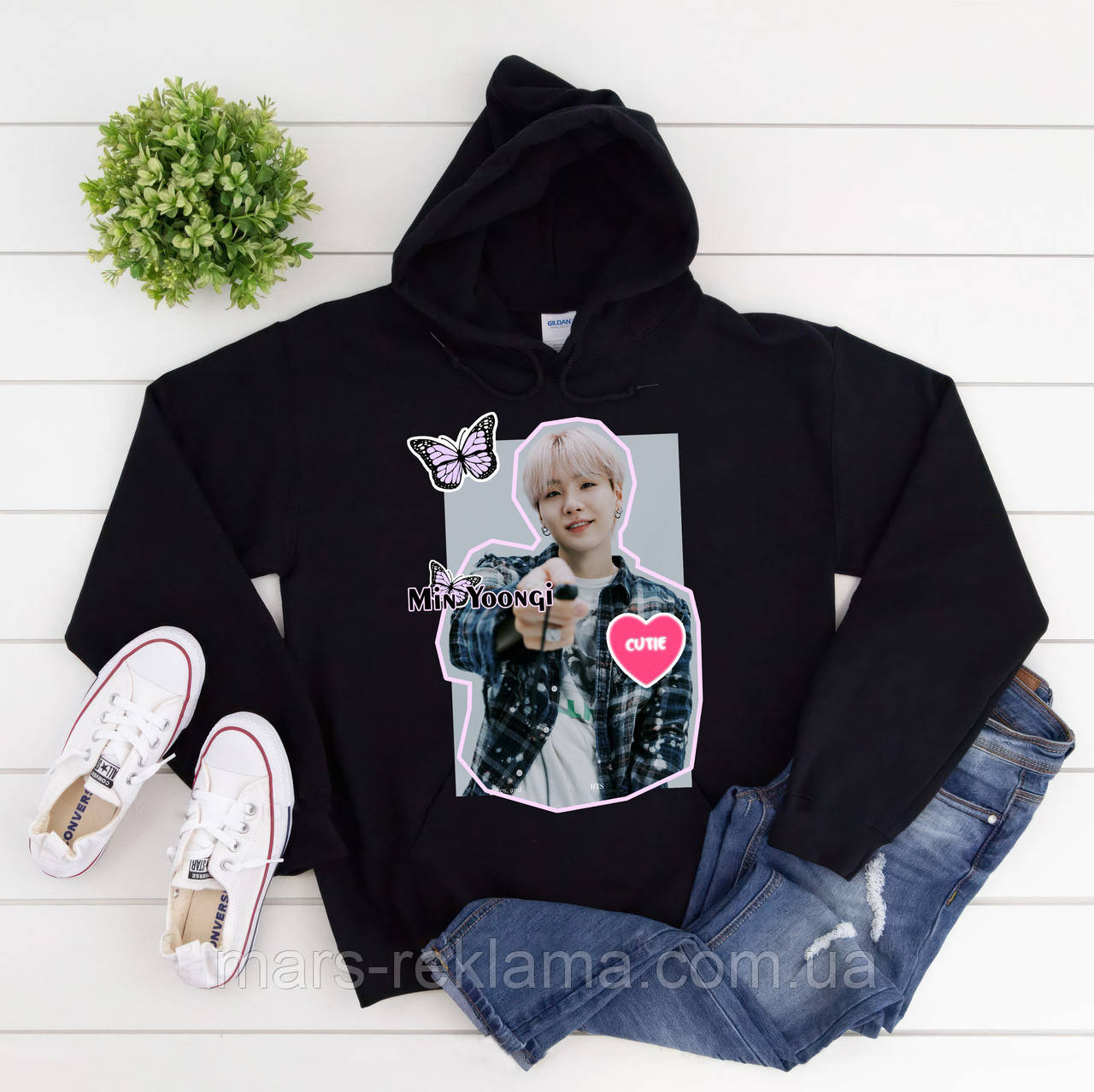 Худі з принтом K-POP