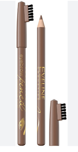 Олівець для брів Eveline Eyebrow Pencil Soft 4г світлокоричневий (5901761918601)