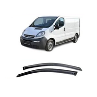 Дефлекторы окон на Opel Vivaro I / Renault Trafic 95 мм 2001-14 (скотч) AV-Tuning. Ветровики на Vivaro\Trafic