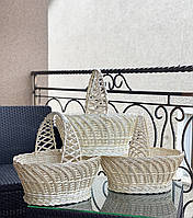 Кошик Святковий плетений з лози ОПТ. Арт:4048