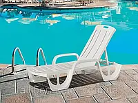 Шезлонг - лежак Allibert by Keter Florida Sunlounger (Curver) White (белый)