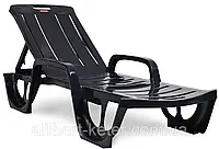 Шезлонг - лежак Allibert by Keter Florida Sunlounger (Curver) Graphite (графит)