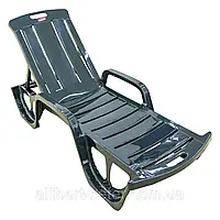 Шезлонг - лежак Allibert by Keter Florida Sunlounger (Curver) Dark-Green (темно-зеленый)