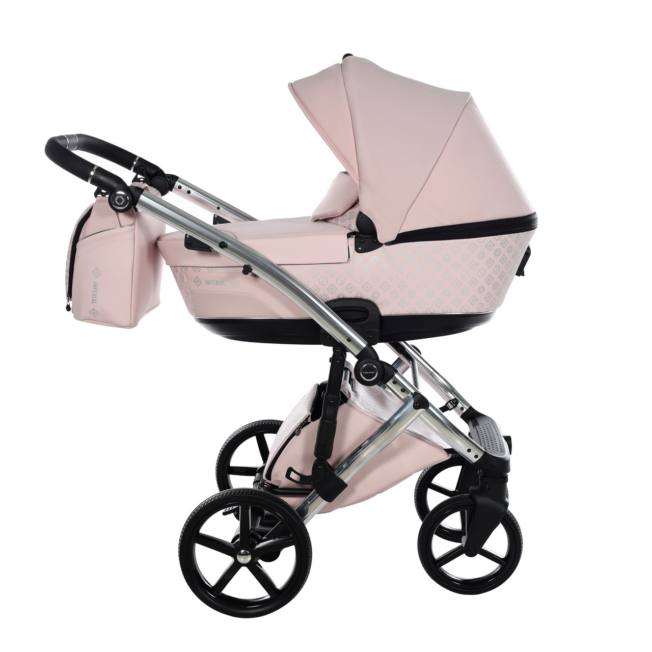 Універсальна коляска TAKO 2 в 1 Laret Imperial New 15 pink+silver