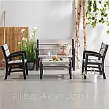 Комплект садових меблів Allibert by Keter Montero Set ( під дерево ) ( Keter Montero Wood Look Lounge Set ), фото 2