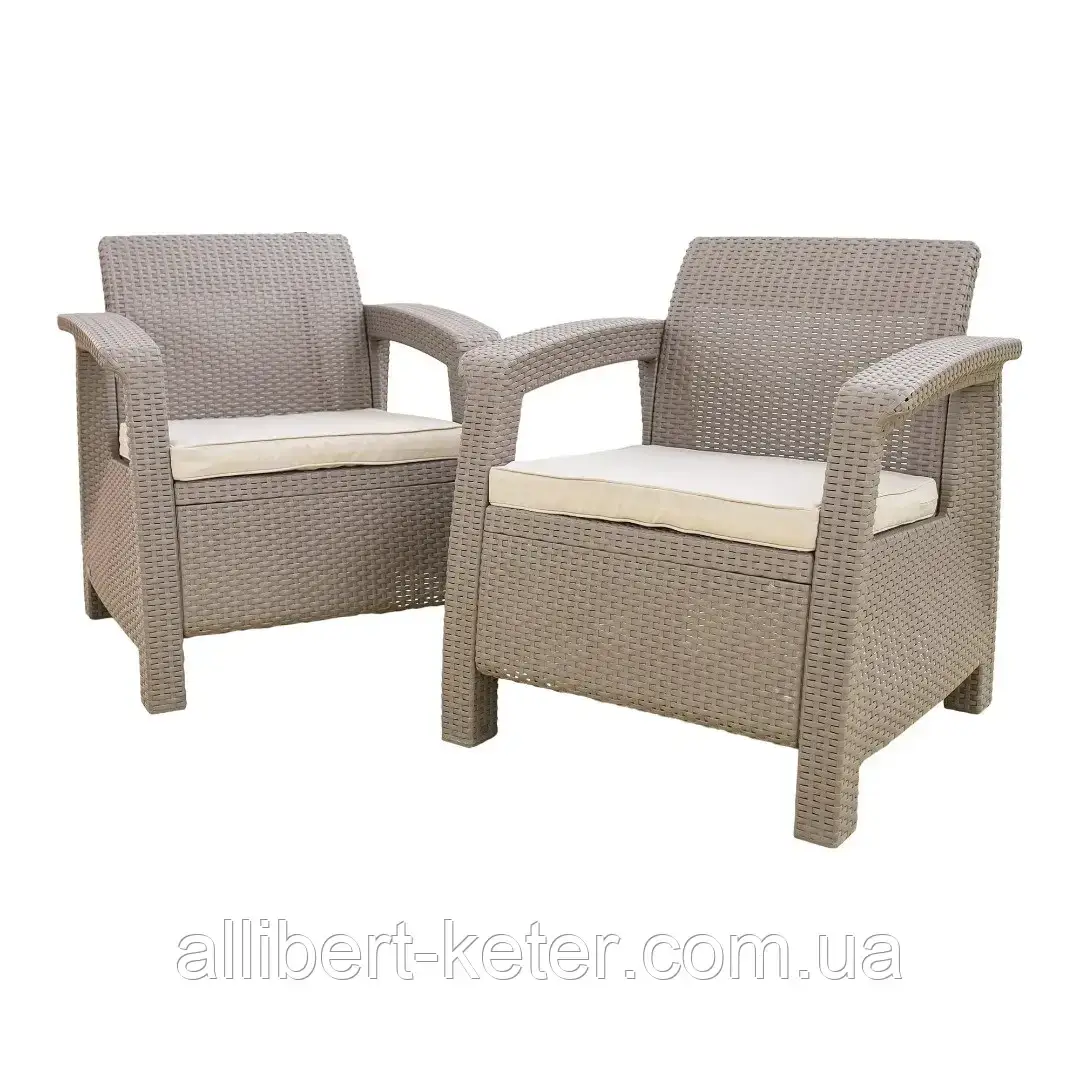 Комплект садовой мебели Corfu Duo (Keter Corfu Duo Set) для дома, сада, беседки, террасы, кафе - фото 7 - id-p2111201652