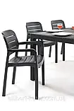 Комплект садових меблів Allibert by Keter Melody Tisara Dining Set ( Tivoli ) Graphite ( графіт ) ( Keter ), фото 2