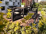 Комплект садових меблів Allibert by Keter Corfu Fiesta Dining Garden Set Brown ( коричневий ) ( Keter Corfu ), фото 10