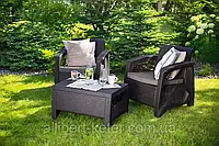 Комплект садовой мебели Corfu Weekend (Keter Corfu Weekend Set) для дома, сада, беседки, террасы, кафе