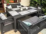 Комплект садових меблів Allibert by Keter Corfu Fiesta Dining Garden Set Graphite ( графіт ) ( Keter Corfu ), фото 8