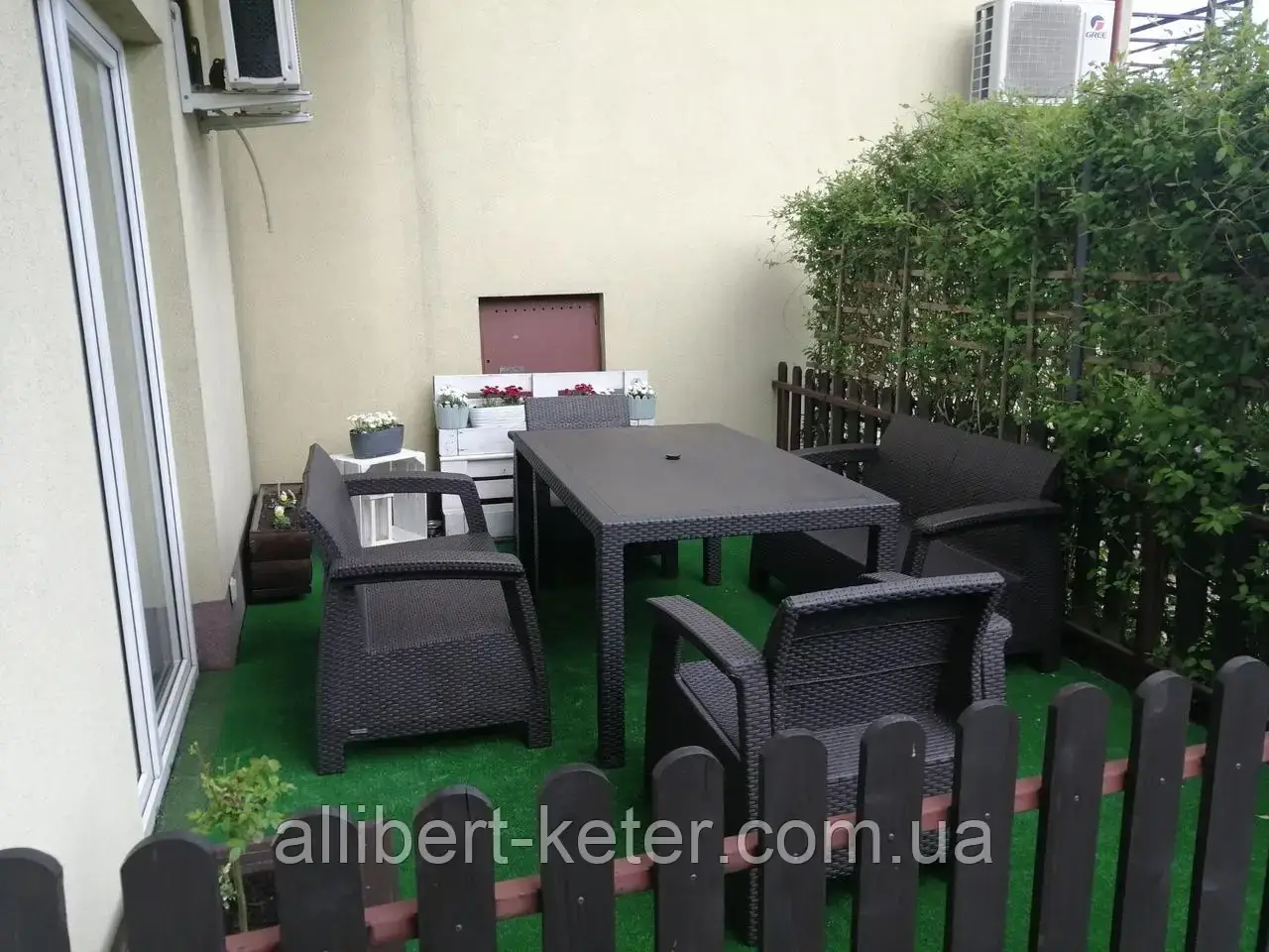 Комплект садовой мебели Allibert by Keter Corfu Fiesta Outdoor Furniture Set (Keter Corfu Fiesta Set) - фото 4 - id-p2111210669