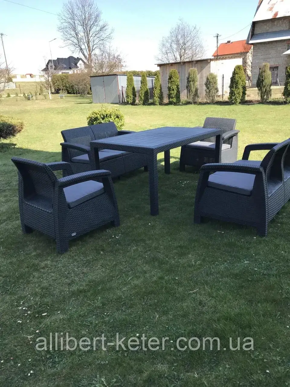 Комплект садовой мебели Allibert by Keter Corfu Fiesta Outdoor Furniture Set (Keter Corfu Fiesta Set) - фото 5 - id-p2111210669