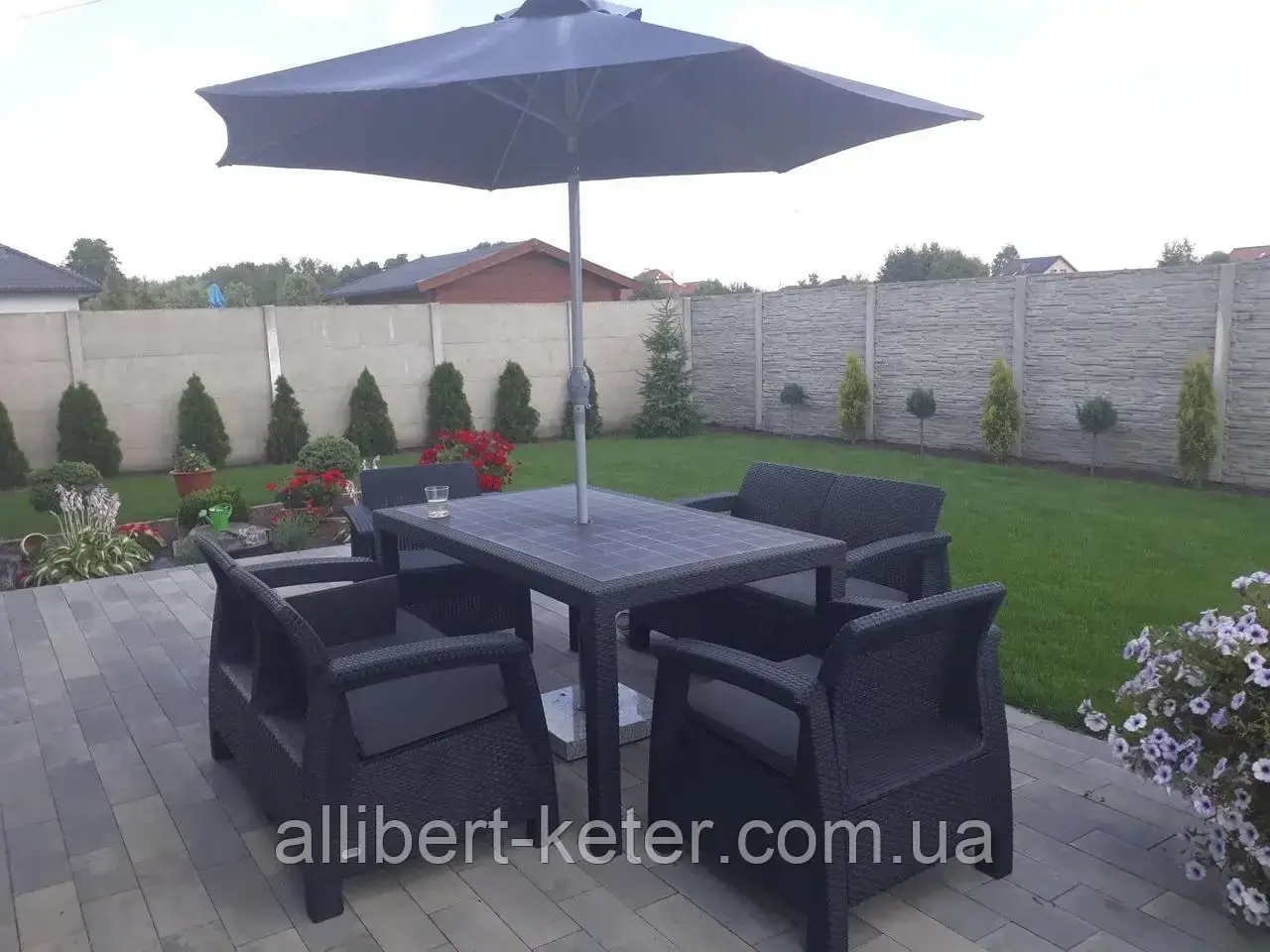 Комплект садовой мебели Allibert by Keter Corfu Fiesta Outdoor Furniture Set (Keter Corfu Fiesta Set) - фото 7 - id-p2111210669