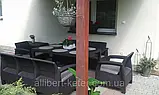 Комплект садових меблів Allibert by Keter Corfu Fiesta Max Dining Garden Set Graphite ( графіт ) Keter Corfu, фото 3