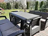 Комплект садових меблів Allibert by Keter Corfu Fiesta Max Dining Garden Set Graphite ( графіт ) Keter Corfu, фото 4