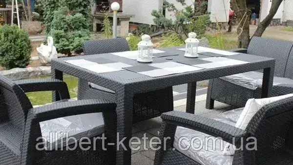 Комплект садовой мебели Keter Corfu Fiesta (Corfu Fiesta Set) для дома, сада, беседки, террасы, заведений - фото 7 - id-p2111201664