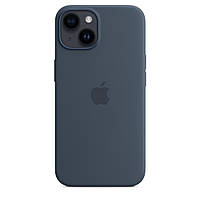 Оригинальный чехол Apple iPhone 14 Silicone Case, cтильный чехол для айфон 14, темно синий
