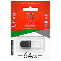 Флешка (флеш-накопитель) 64GB T&G 010 Shorty series Black