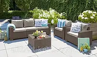 Набор садовой мебели California 3 Seater Set из искусственного ротанга ( Allibert by Keter )